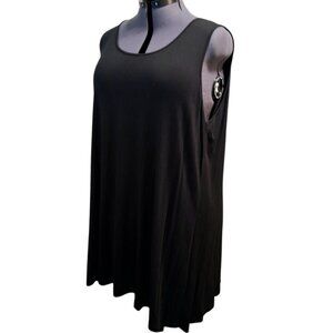 Comfy USA Black Scoop-Neck A-line Tunic Dress Sz 2x